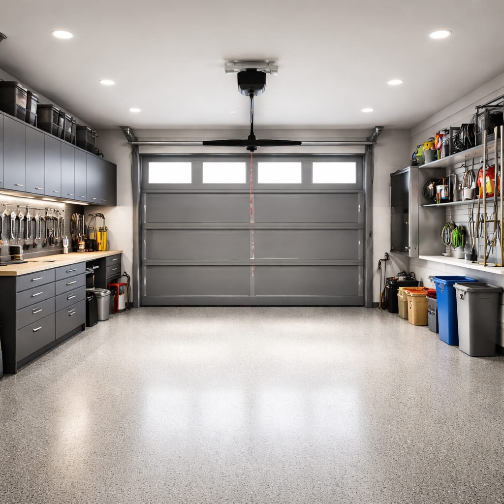 Professional garage door repair and installation detail